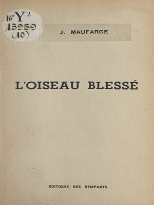 cover image of L'oiseau blessé